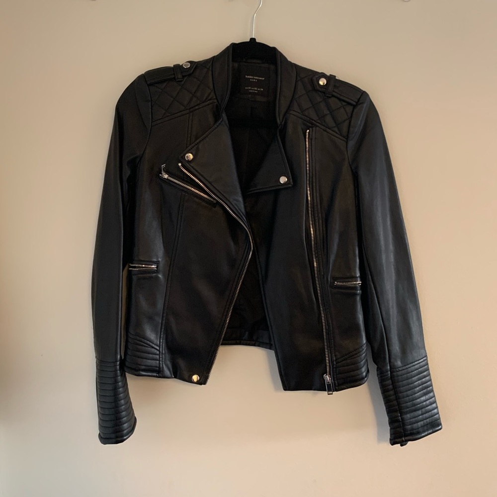Zara leather jacket